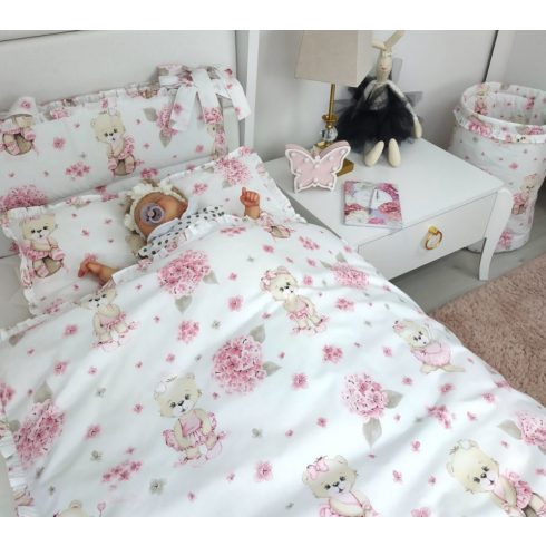 Baby Shop 2 részes babaágynemű - Balerina maci
