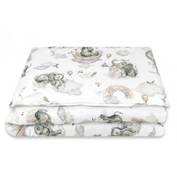   Baby Shop ágynemű huzat 100*135 cm - szivárványos elefánt