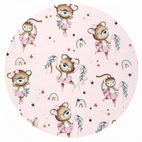 Baby Shop ágynemű huzat 90*120 cm - kis balerina rózsaszín 