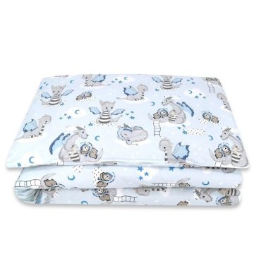 Baby Shop 2 részes babaágynemű - kék sárkány 