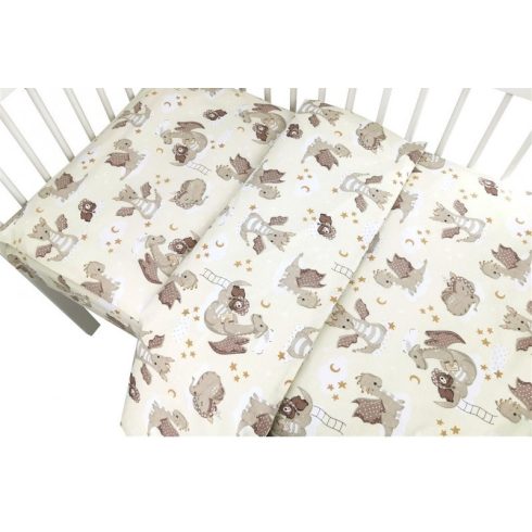 Baby Shop ágynemű huzat 100*135 cm - bézs sárkány 