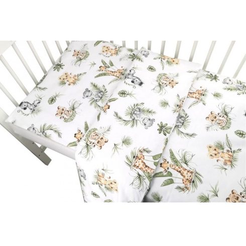Baby Shop ágynemű huzat 100*135 cm - zöld szafari 