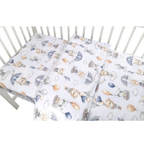 Baby Shop ágynemű huzat 90*120 cm - Kék lufis maci