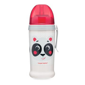   Canpol Sport itatópohár cseppmentes szívószállal 350 ml 12h+ Panda