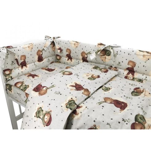 Baby Shop 3 részes ágynemű garnitúra - Maci a holdon 