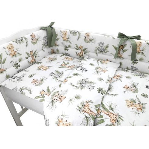 Baby Shop 4 részes babaágynemű - Zöld szafari