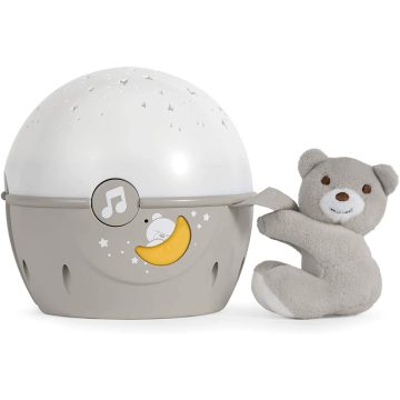   Chicco NEXT2 STARS babaágyra rögzíthető projektor plüss macival - Neutral