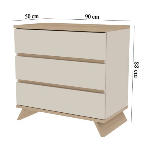 Faktum Sienna Cashmere komód + pelenkázó toldalék