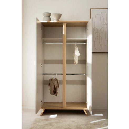 Faktum Sienna Cashmere 2 osztású szekrény