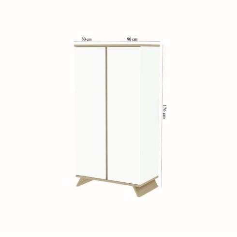 Faktum Sienna White 2 osztású szekrény