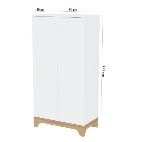 Faktum Lumina White 2 osztású szekrény