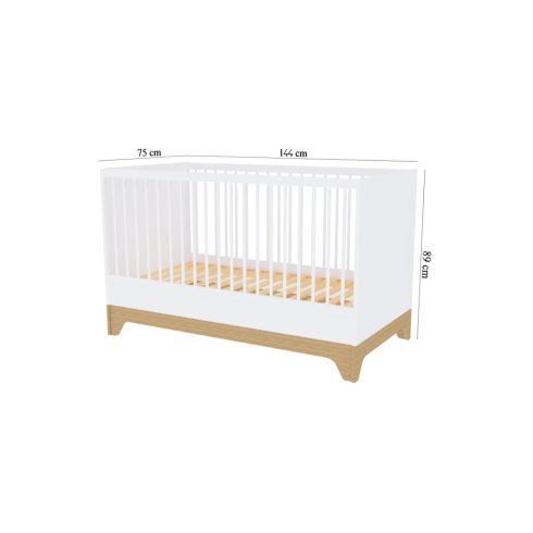 Faktum Lumina White átalakítható 140-es babaágy