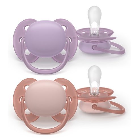Philips AVENT SCF091/43 Játszócumi Ultrasoft Premium 6-18hó lányos 2 db