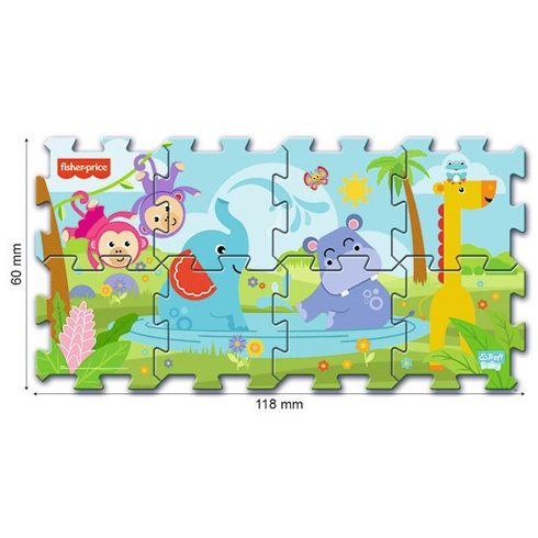 Fisher Price Trefl szivacs puzzle - állatos