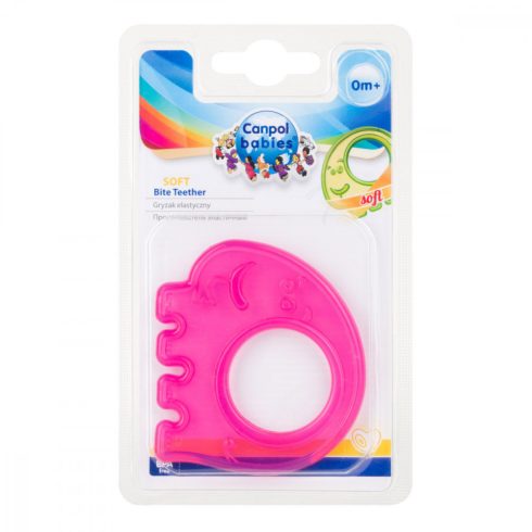 Canpol elasztikus rágóka - rózsaszín elefánt