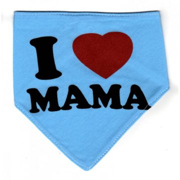 Pamut nyálkendő kék - I Love Mama