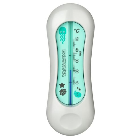 Baby-Nova fürdővízhőmérő - szürke/menta