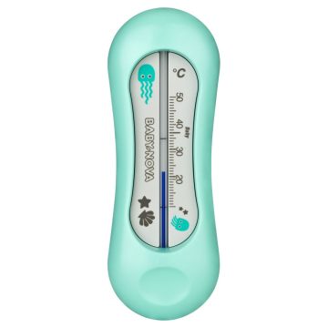 Baby-Nova fürdővízhőmérő - menta/szürke