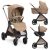 Chicco Bellagio Trio babakocsi szett First Seat hordozóval - 
Caramel