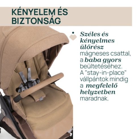 Chicco Bellagio Trio babakocsi szett First Seat hordozóval - 
Caramel