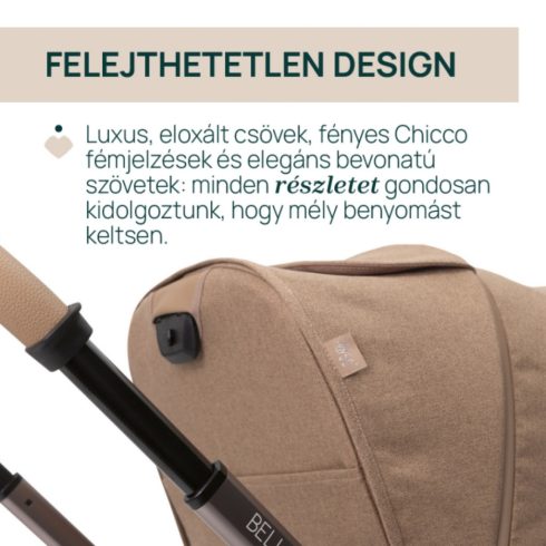 Chicco Bellagio Trio babakocsi szett First Seat hordozóval - 
Caramel