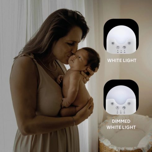 Zopa Hordozható LED-es
éjszakai fény fehér zajjal