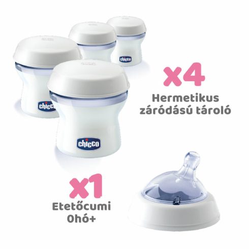 Chicco multifunkciós tejtároló 150 ml - 4 db