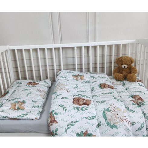 Baby Shop 3 részes ágynemű garnitúra - Lulu Natural menta