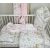 Baby Shop 3 részes ágynemű garnitúra - őzike szürke/rózsaszín 