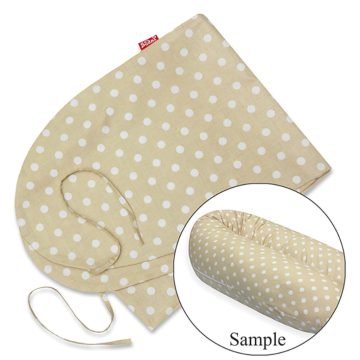   Scamp Formázható univerzális szoptatós párna pamut huzat - Beige Dots