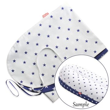   Scamp Formázható univerzális szoptatós párna pamut huzat - Blue White Star