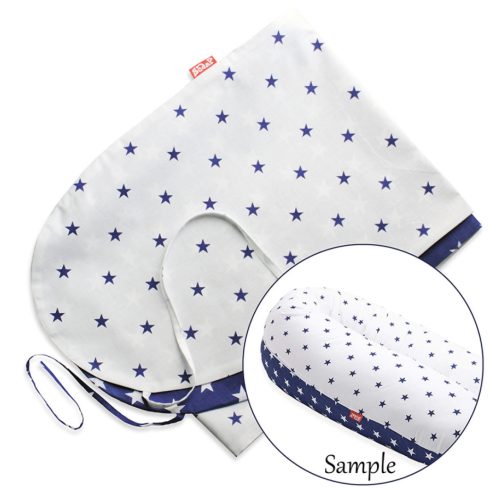 Scamp Formázható univerzális szoptatós párna pamut huzat - Blue White Star