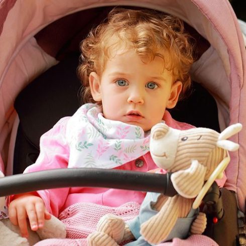 BabyOno előke háromszög 2db-os - levelek