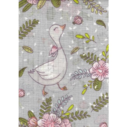Mintás textil pelenka 1db-os - szürke kacsa 