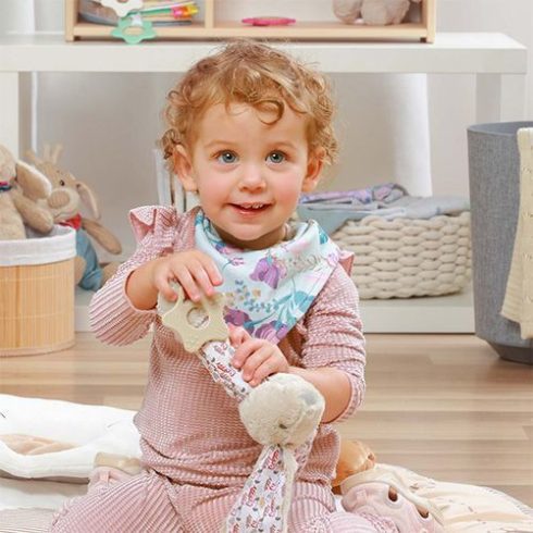 BabyOno előke háromszög 2db-os - floral