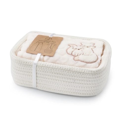 Kenguru Gold 2 darabos szett, ajándék babaruha rendszerező kosár 0-4 hó (62) róka mintával