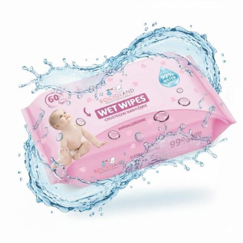 Bocioland vizes nedves törlőkendő - 60 db 