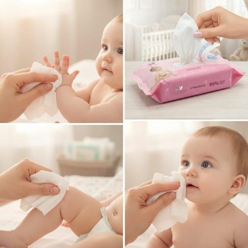 Bocioland vizes nedves törlőkendő - 60 db 