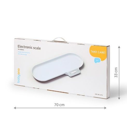 BabyOno digitális baba -és gyermekmérleg 2 g-os pontossággal mér