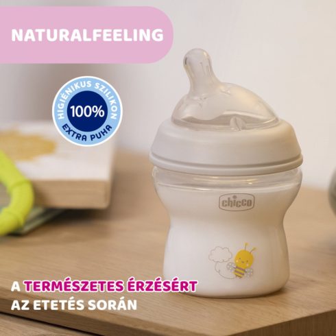Chicco NaturalFeeling 150 ml cumisüveg újszülöttkorra 0+

