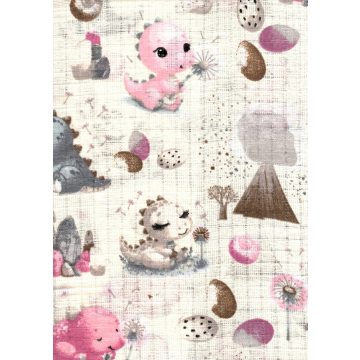 Mintás textil pelenka 1db-os - Kis dinók