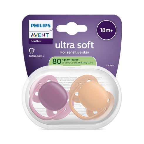 Philips AVENT SCF093/03 Játszócumi Ultrasoft Premium 18+hó lányos 2 db