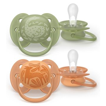   Philips AVENT SCF093/06 Játszócumi Ultrasoft Premium neutral 18+hó mintás 2 db