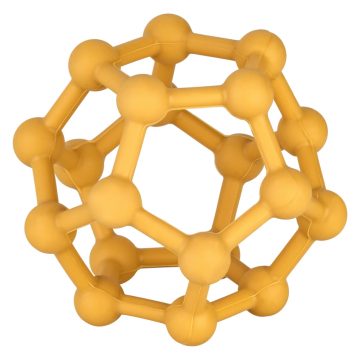 Baby-Nova szilikon  rágóka labda 3hó+ (narancssárga)