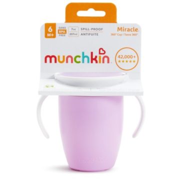 Munchkin Miracle Cup itatópohár, 207 ml - lila