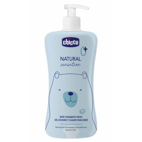 Chicco Sampon & Fürdető 500 ml Natural Sensation
Aloe és Kamilla kivonattal 0+