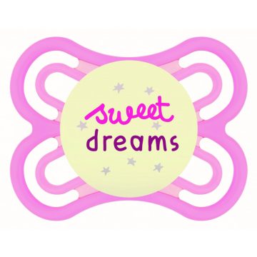   MAM Perfect Night szilikon nyugtató cumi  2-6 hó Sweet Dreams rózsaszín