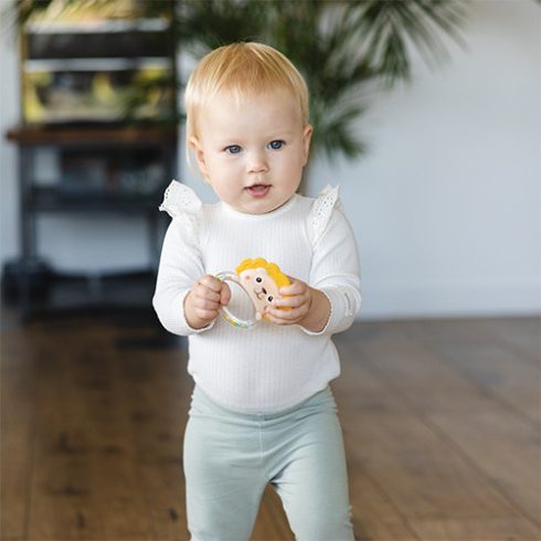 BabyOno csörgő  rágóka - oroszlán