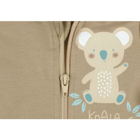 Kapucnis baba overál koalás mintával (62) - bézs