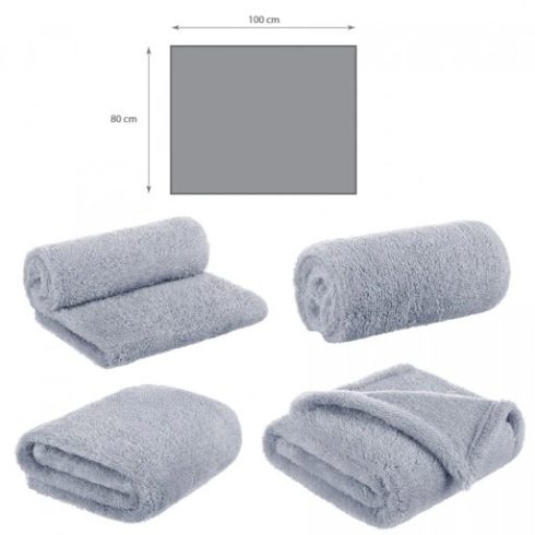 Bocioland wellsoft babatakaró 80x100cm - szürke 